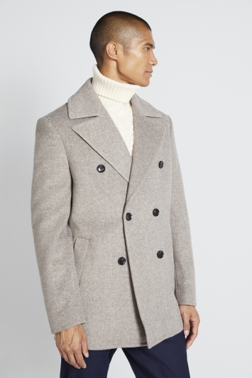 Heather grey peacoat deals